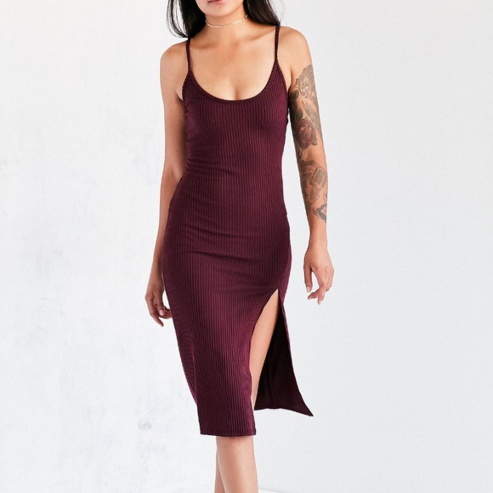 Urban Outfitters ribbed bodycon midi dress